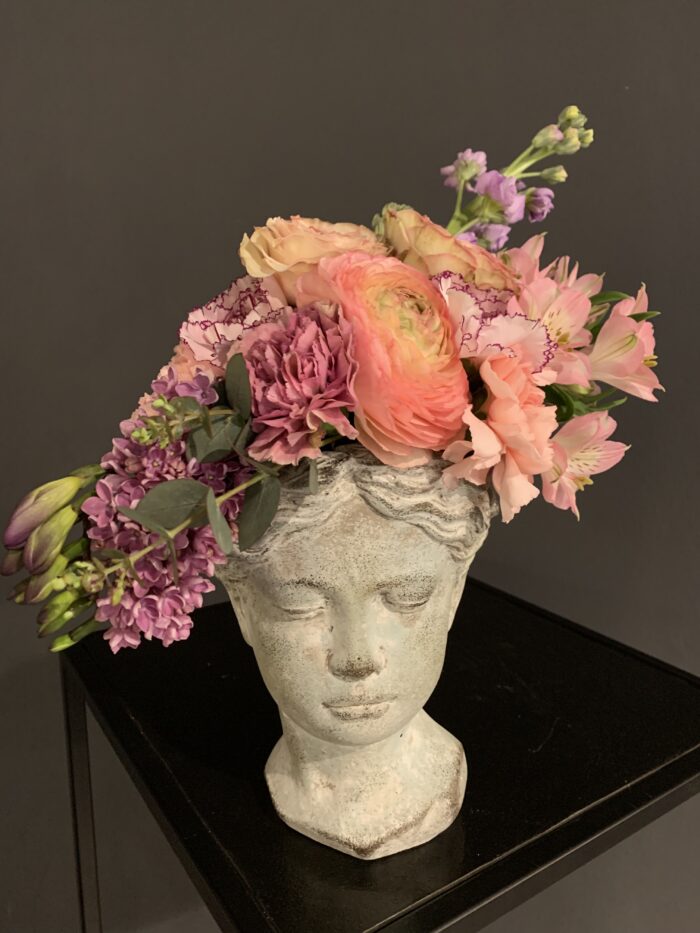Testa fiorita rosa small